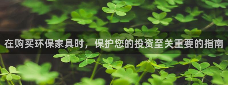 杏耀代理注册中心：在购买环保家具时，保护您的投资至关重要的指