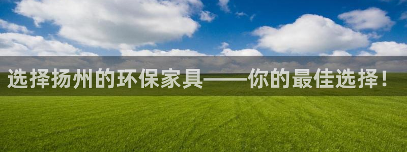 杏耀平台分红：选择扬州的环保家具——你的最佳选择！