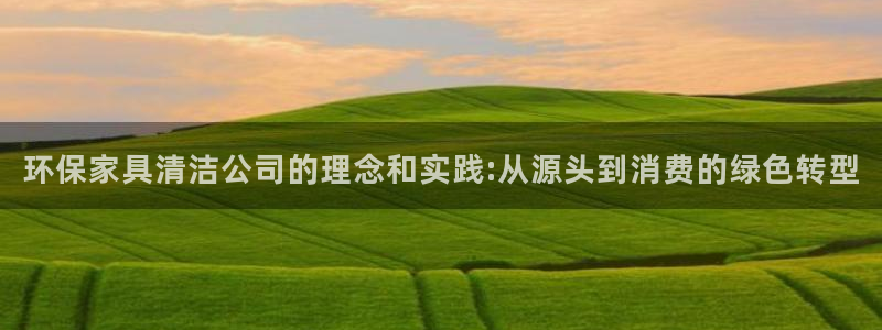 杏耀官网网站中心：环保家具清洁公司的理念和实践:从源头到消费