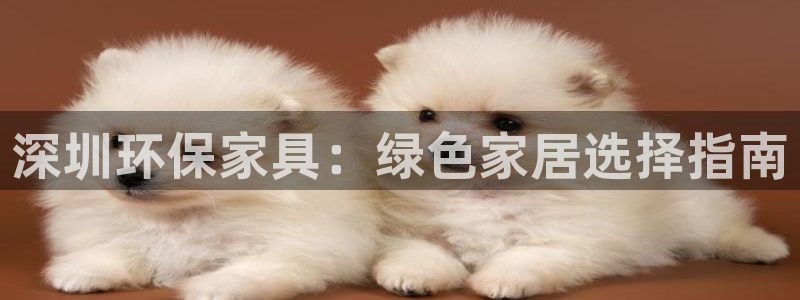 杏耀平台线路：深圳环保家具：绿色家居选择指南